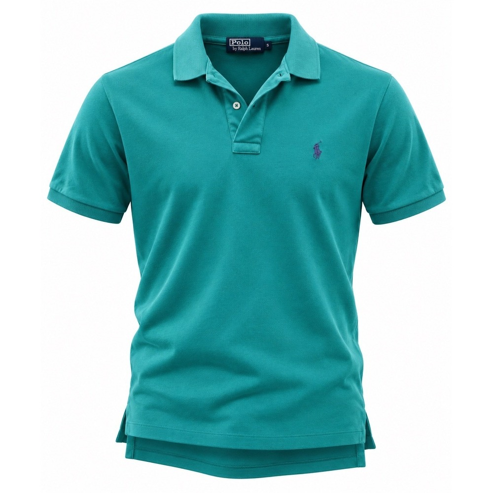 Polo Ralph Lauren Men's Classic-Fit Cotton Polo Shirt | Green & White | S